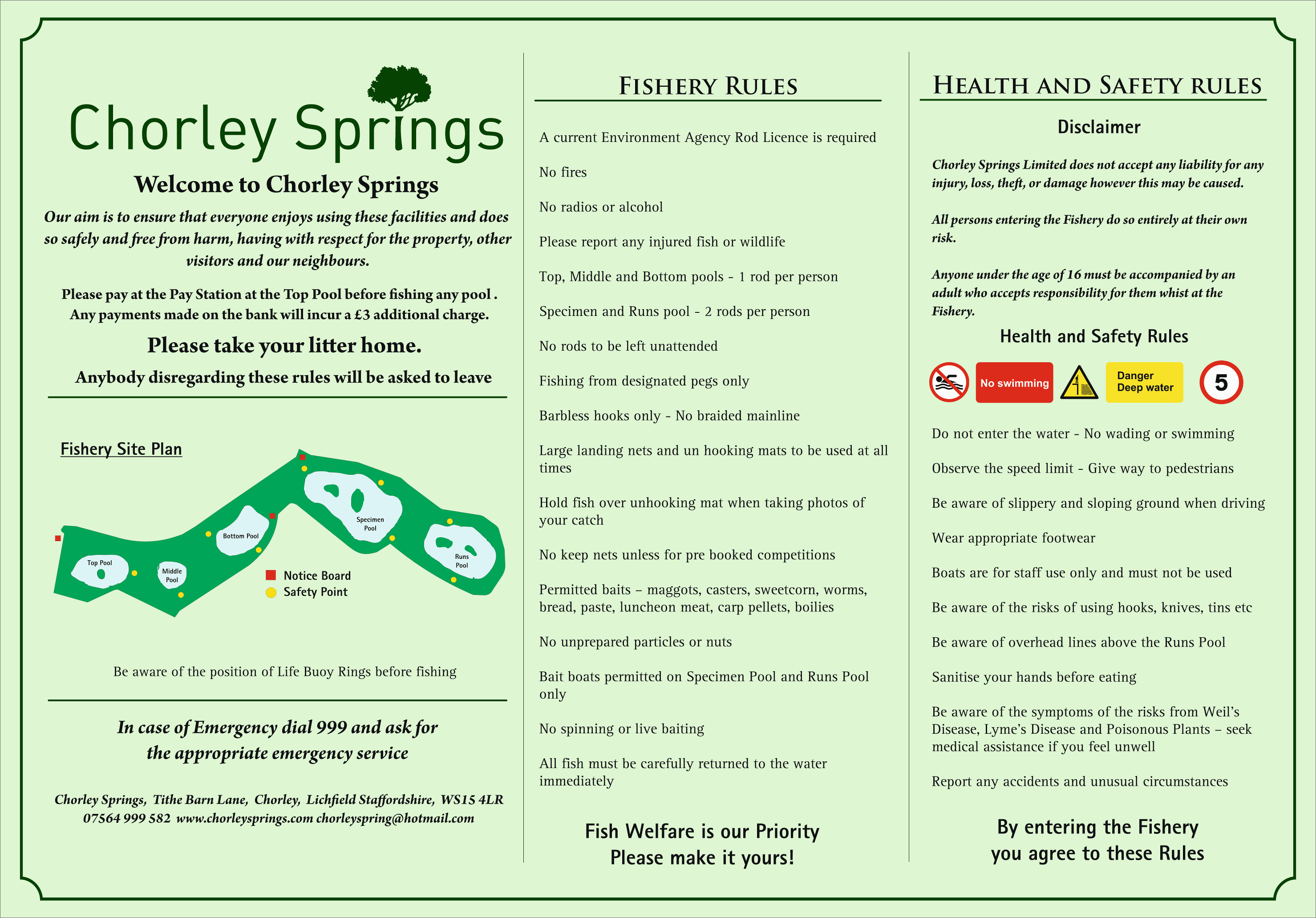 Printable Price List