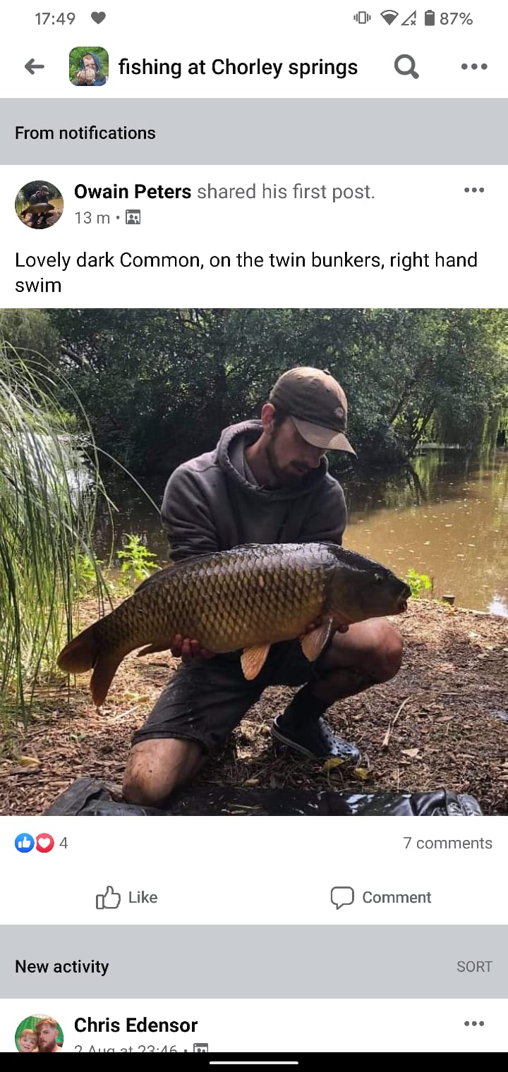 Catch 15/09/2020 @ ChorleySprings